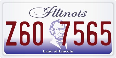 IL license plate Z607565