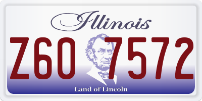 IL license plate Z607572