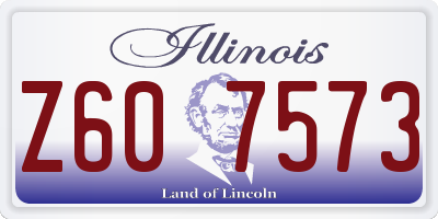 IL license plate Z607573