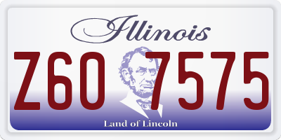 IL license plate Z607575