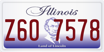 IL license plate Z607578