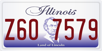 IL license plate Z607579
