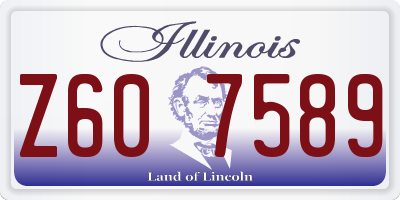 IL license plate Z607589