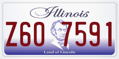 IL license plate Z607591