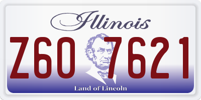 IL license plate Z607621