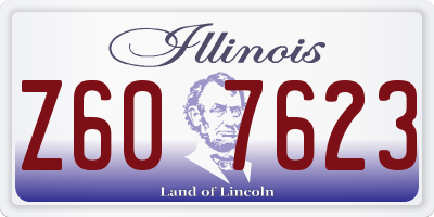IL license plate Z607623