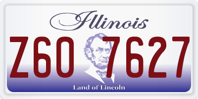 IL license plate Z607627