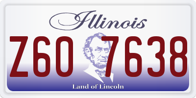 IL license plate Z607638