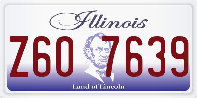IL license plate Z607639