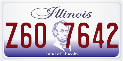 IL license plate Z607642