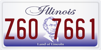 IL license plate Z607661