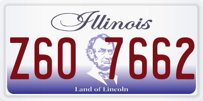 IL license plate Z607662