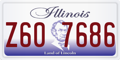 IL license plate Z607686