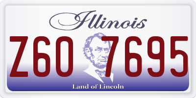 IL license plate Z607695