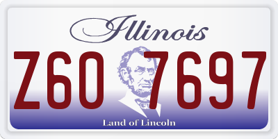 IL license plate Z607697