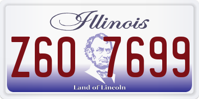 IL license plate Z607699
