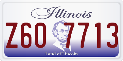 IL license plate Z607713