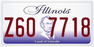 IL license plate Z607718