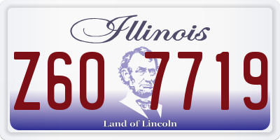 IL license plate Z607719