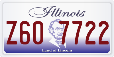 IL license plate Z607722