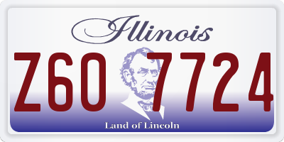 IL license plate Z607724
