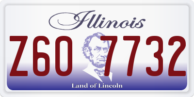 IL license plate Z607732