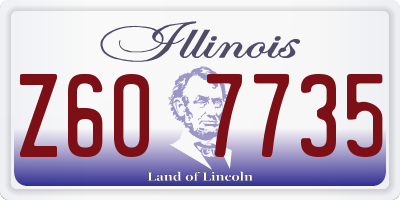 IL license plate Z607735