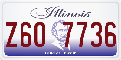 IL license plate Z607736