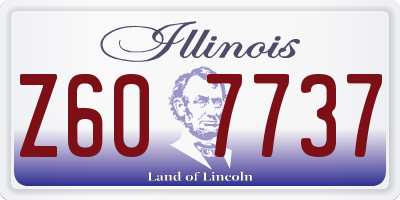 IL license plate Z607737