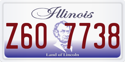 IL license plate Z607738