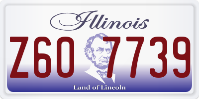 IL license plate Z607739