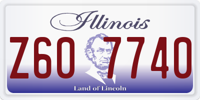 IL license plate Z607740