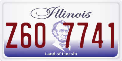 IL license plate Z607741