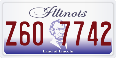 IL license plate Z607742