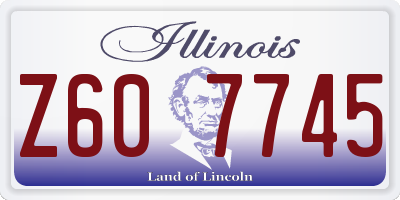 IL license plate Z607745