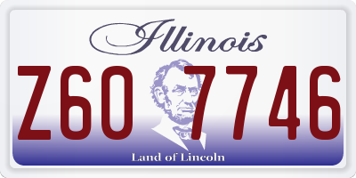 IL license plate Z607746