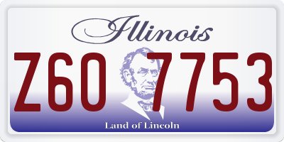 IL license plate Z607753