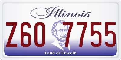 IL license plate Z607755