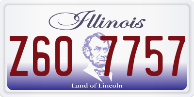 IL license plate Z607757