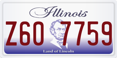 IL license plate Z607759