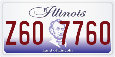 IL license plate Z607760