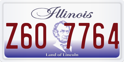 IL license plate Z607764