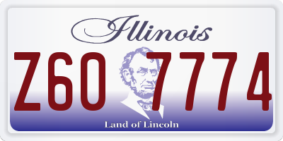 IL license plate Z607774