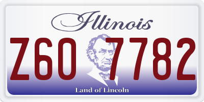 IL license plate Z607782