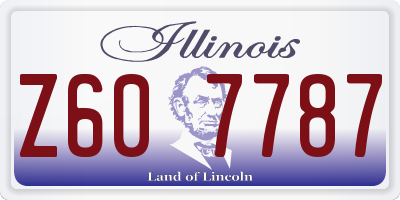 IL license plate Z607787