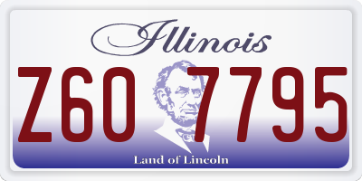 IL license plate Z607795