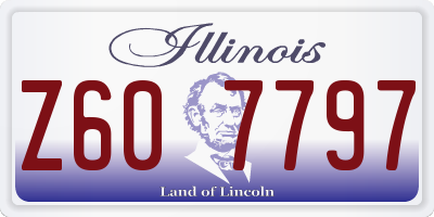 IL license plate Z607797