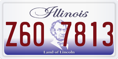 IL license plate Z607813
