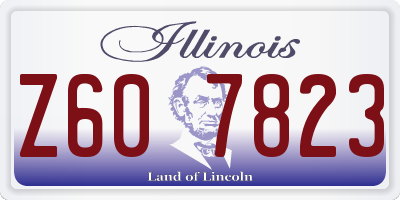 IL license plate Z607823