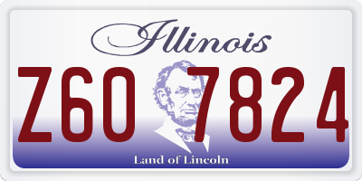IL license plate Z607824
